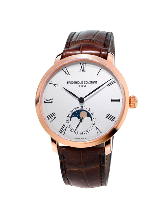 Часы Frederique Constant Slim Line Moonphase FC-705WR4S4